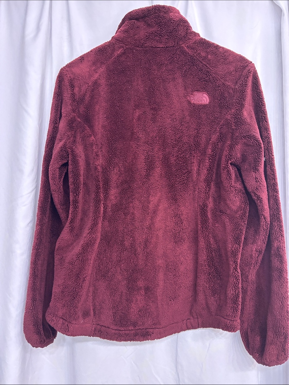 The North Face Women’s Teddy Fleece Jacket | Maroon Sherpa Fleece | Size M - Picture 5 of 5